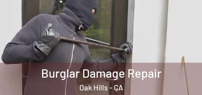 Burglar Damage Repair Oak Hills - CA