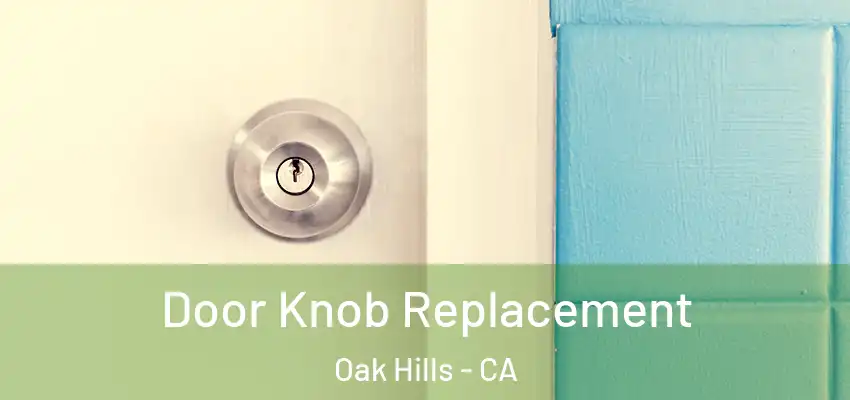 Door Knob Replacement Oak Hills - CA